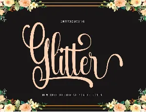 Glitter demo font