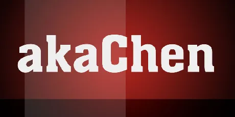 akaChen font