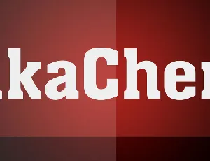 akaChen font