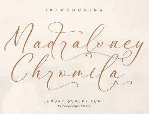 Madraloney Chromila font