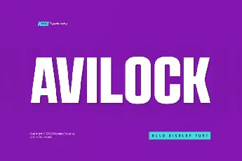 Avilock font