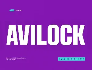 Avilock font