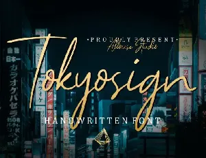 Tokyosign Script font