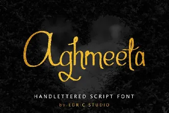 Aghmeeta Script font