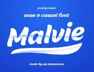 Malvie Bold Script font