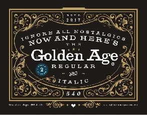 Golden Age Typeface font