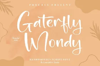 Gaterfly Mondy font