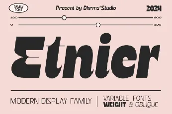 Etnier Typeface font