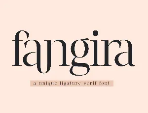 Fangira font