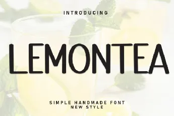 Lemontea Display font