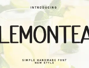 Lemontea Display font