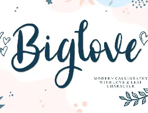 Biglove - Personal Use font