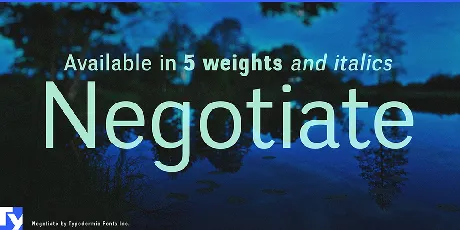 Negotiate font