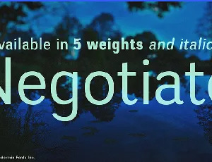 Negotiate font