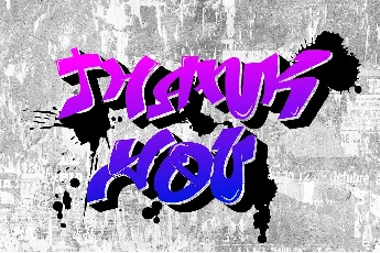 Amanzinc Graffiti font