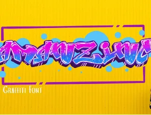 Amanzinc Graffiti font