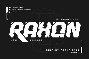 Raxon font