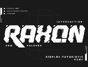 Raxon font