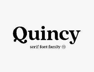Quincy CF font