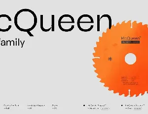 McQueen Family font