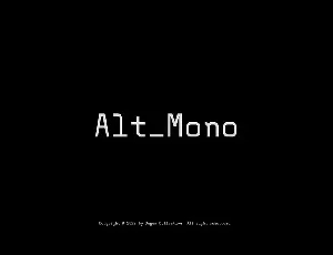 Alt_Mono font