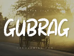 Gubrag Brush font