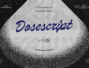 Dosescript font