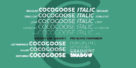 Cocogoose Pro Famly font