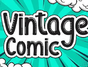 Vintage Comic Display font