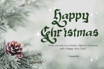 Christmas Melisya font