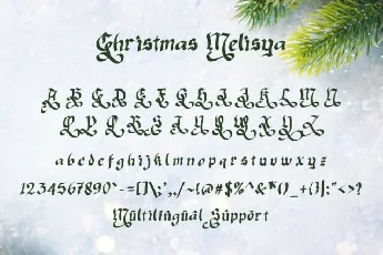 Christmas Melisya font