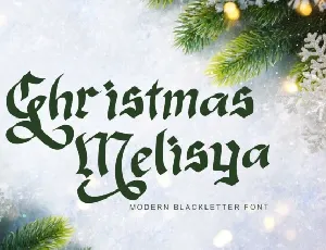 Christmas Melisya font