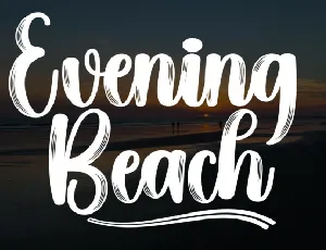 Evening Beach Script font