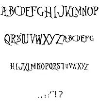 Nightmare Before Christmas font