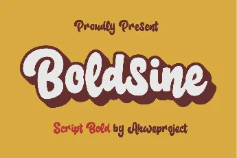 Boldsine Demo font