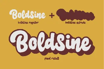 Boldsine Demo font