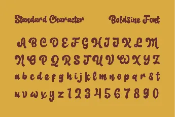 Boldsine Demo font