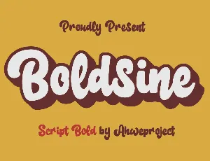 Boldsine Demo font