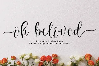 Oh Beloved Calligraphy font