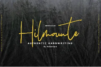 Hilmounte Signature font