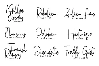 Hilmounte Signature font