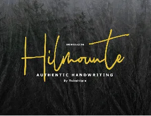 Hilmounte Signature font