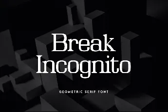 Break Icognito font