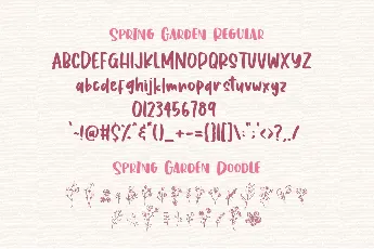 Spring Garden font