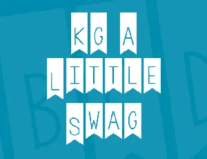 KG A Little Swag font