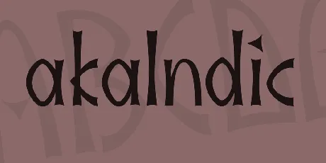 akaIndic font