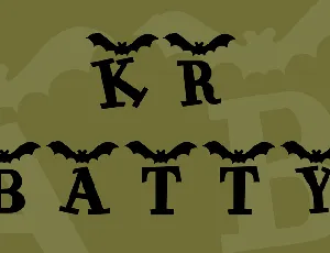 KR Batty font