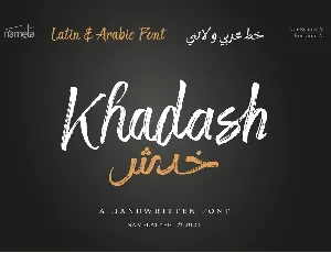 Khadash Arabic_Demo font