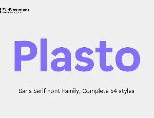 Plasto Family font