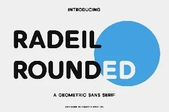 Radeil Rounded font